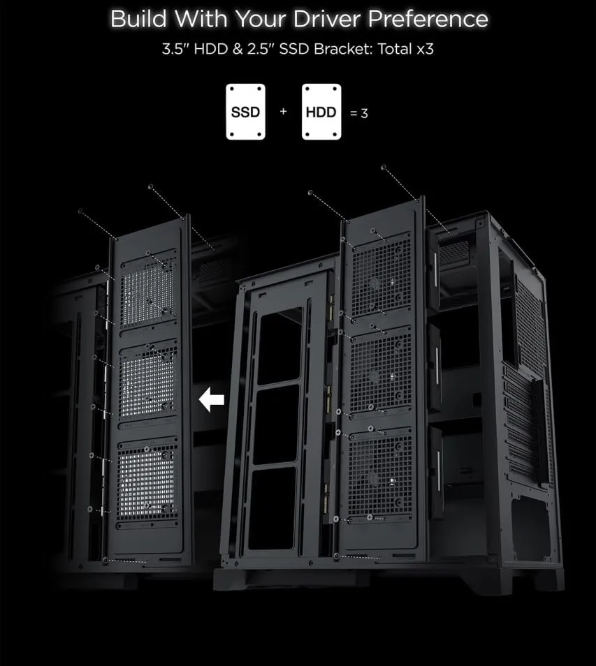 Xigmatek Endorphin Ultra ARGB (E-ATX) Mid Tower Cabinet (Black) overview 4