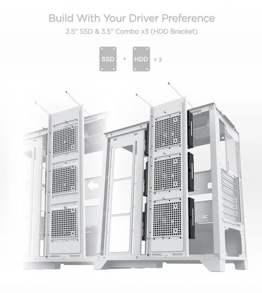 Xigmatek Endorphin Ultra Arctic ARGB (E-ATX) Mid Tower Cabinet (White) overview 12