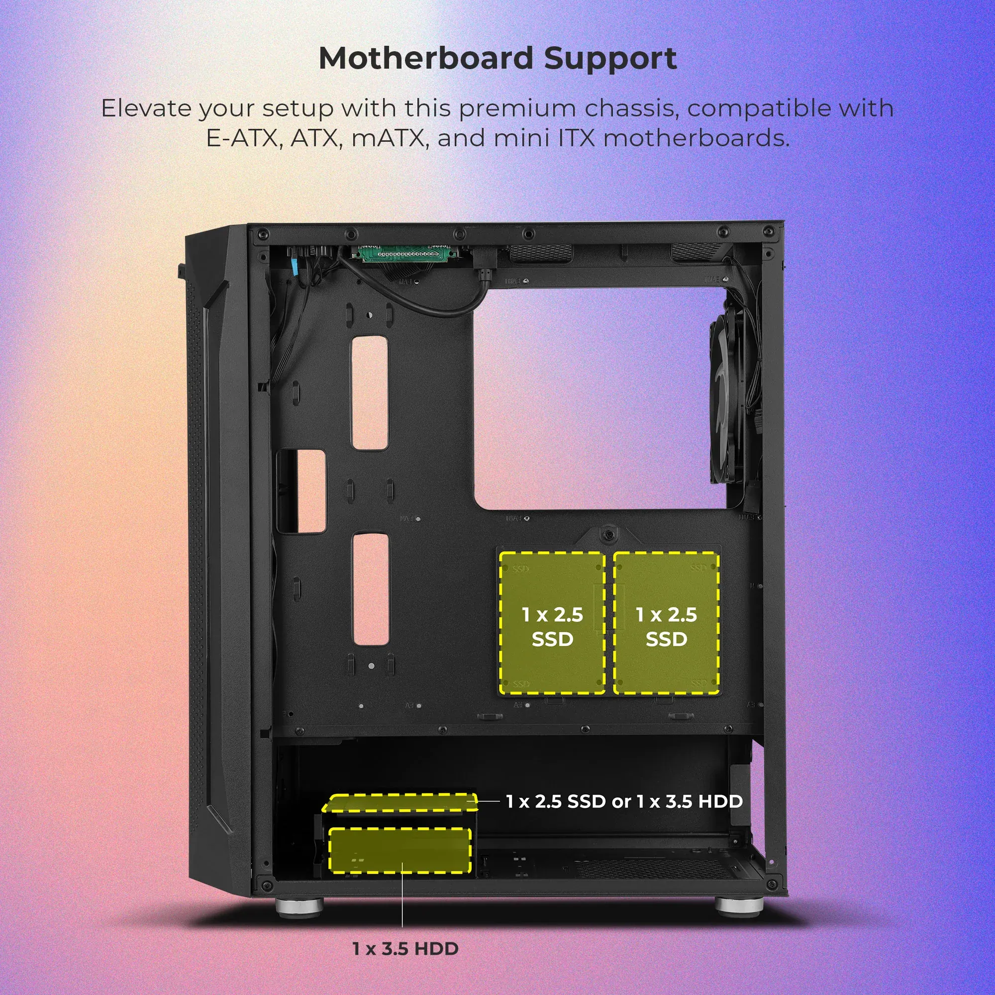ZEBRONICS Apex Pro Premium Gaming Cabinet overview 1
