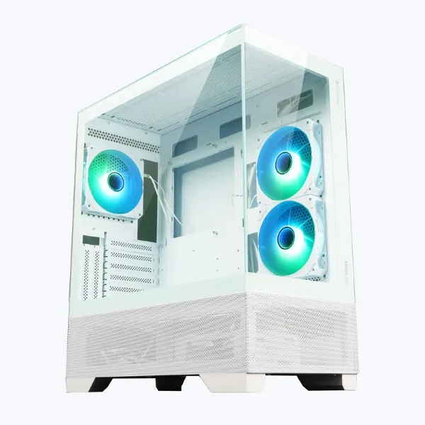 ZEBRONICS Atlas Premium Gaming Cabinet White