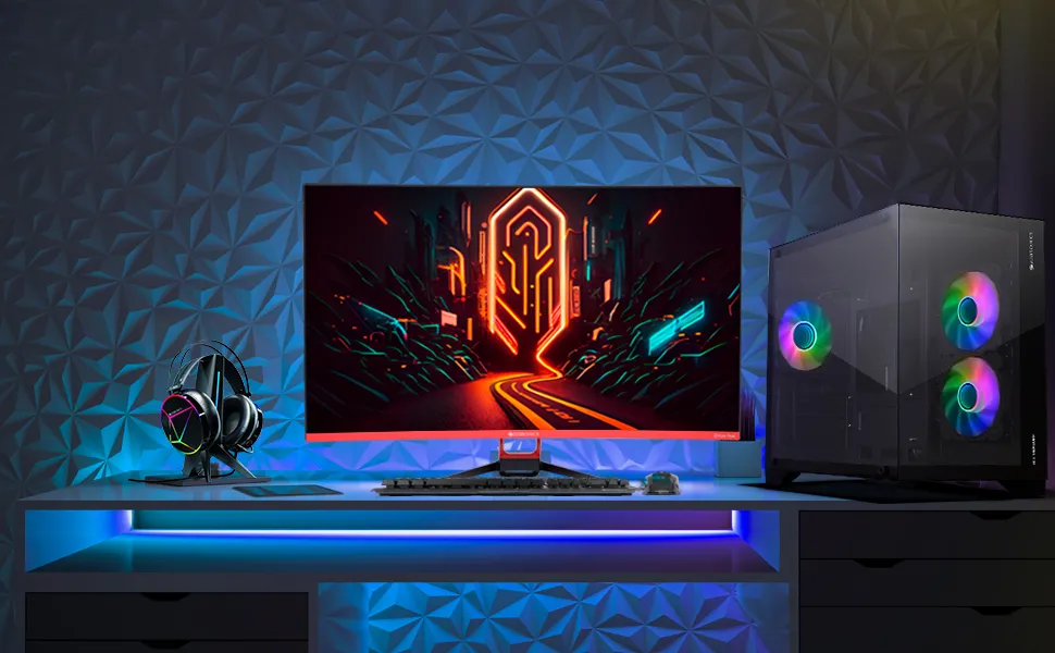 ZEBRONICS MERCURY Premium Gaming Cabinet - Black overview 2