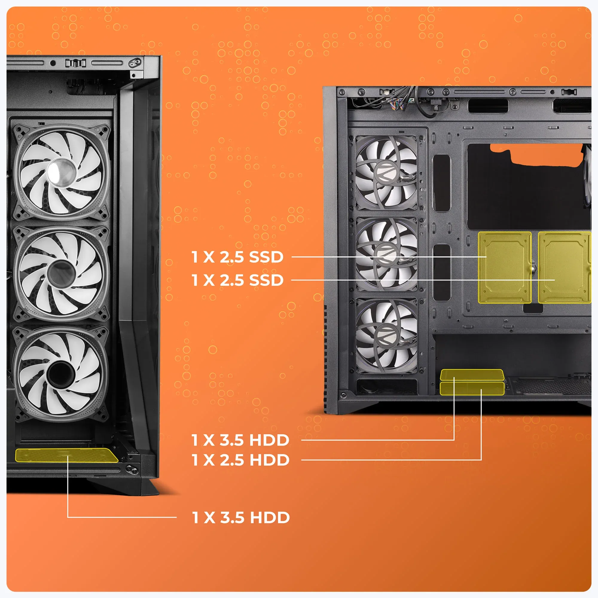 ZEBRONICS Nemesis Premium Gaming Cabinet - Black overview 5