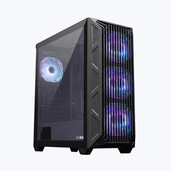 ZEBRONICS Rogue Mid Tower Cabinet (Black)