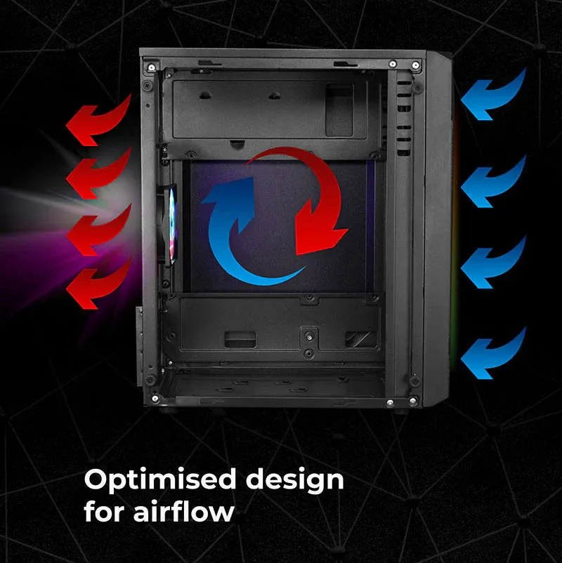 ZEBRONICS ZIUM Mid-Tower Gaming Cabinet overview 6