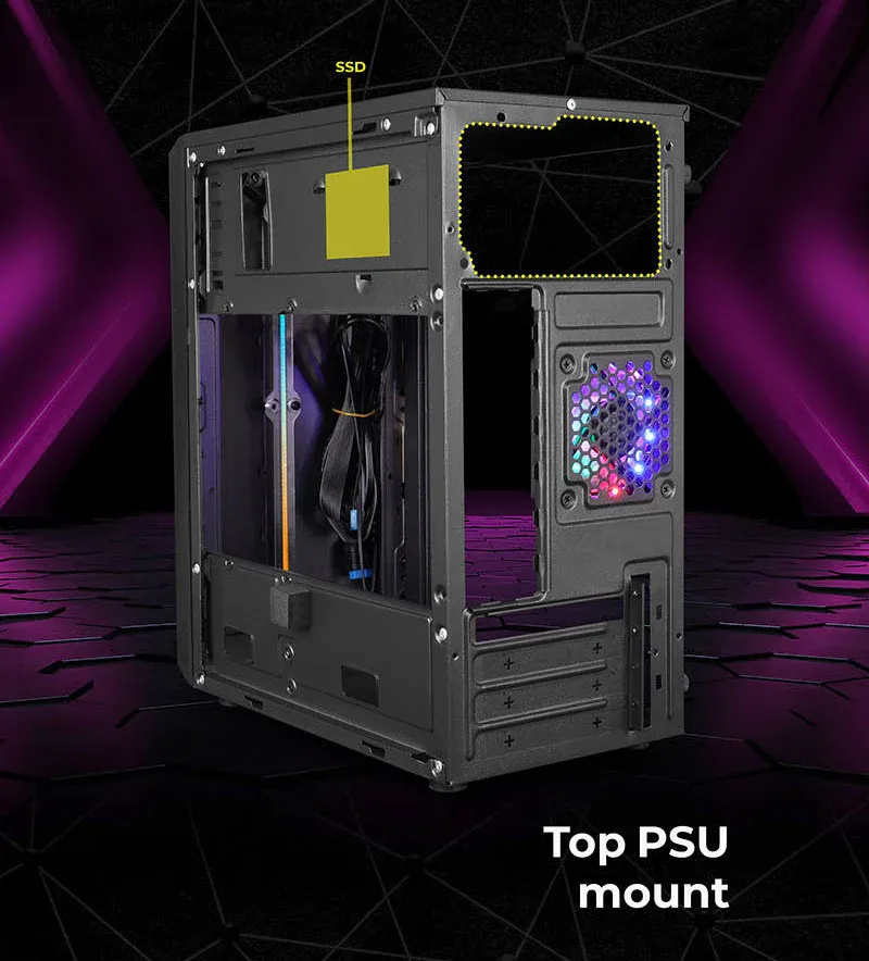 ZEBRONICS ZIUM Mid-Tower Gaming Cabinet overview 7