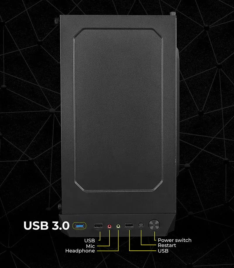 ZEBRONICS ZIUM Mid-Tower Gaming Cabinet overview 8