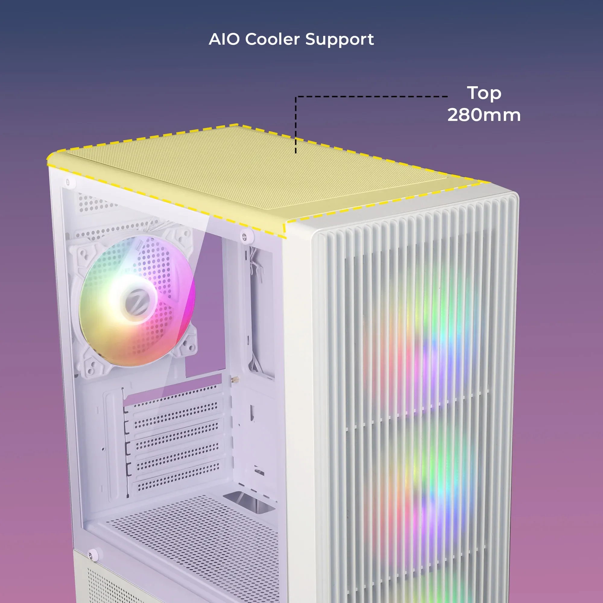 ZEBRONICS Zeb Grid mATX Cabinet overview 4