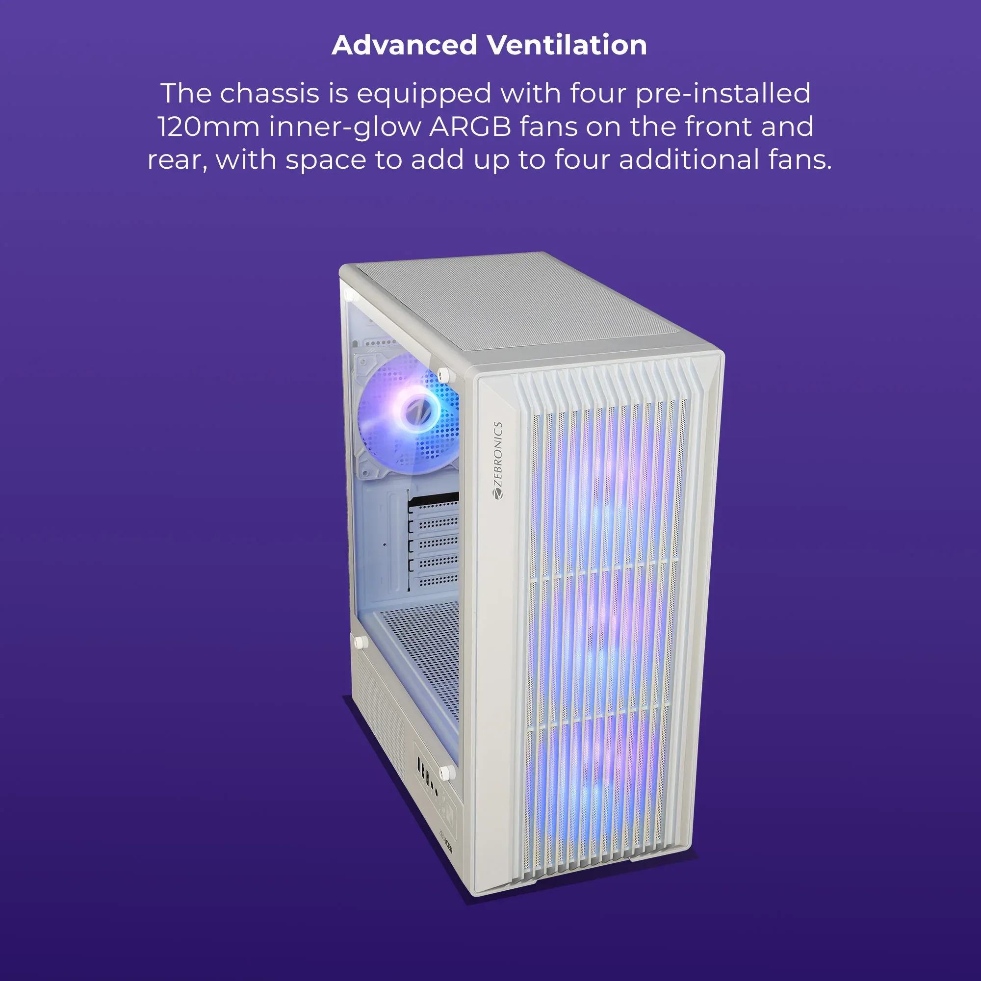 ZEBRONICS Zeb Icer mATX Cabinet overview 3