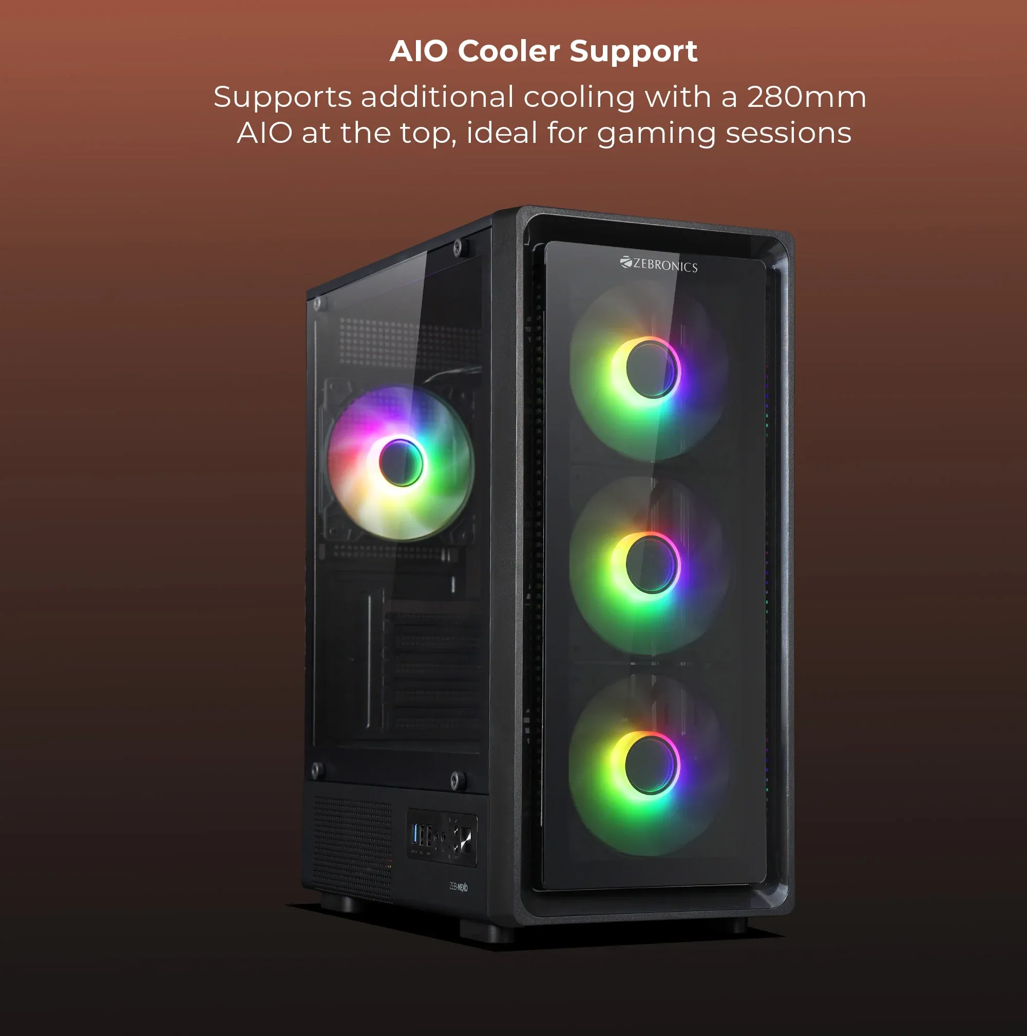 ZEBRONICS Zeb Nexo Mini Tower Cabinet overview 4