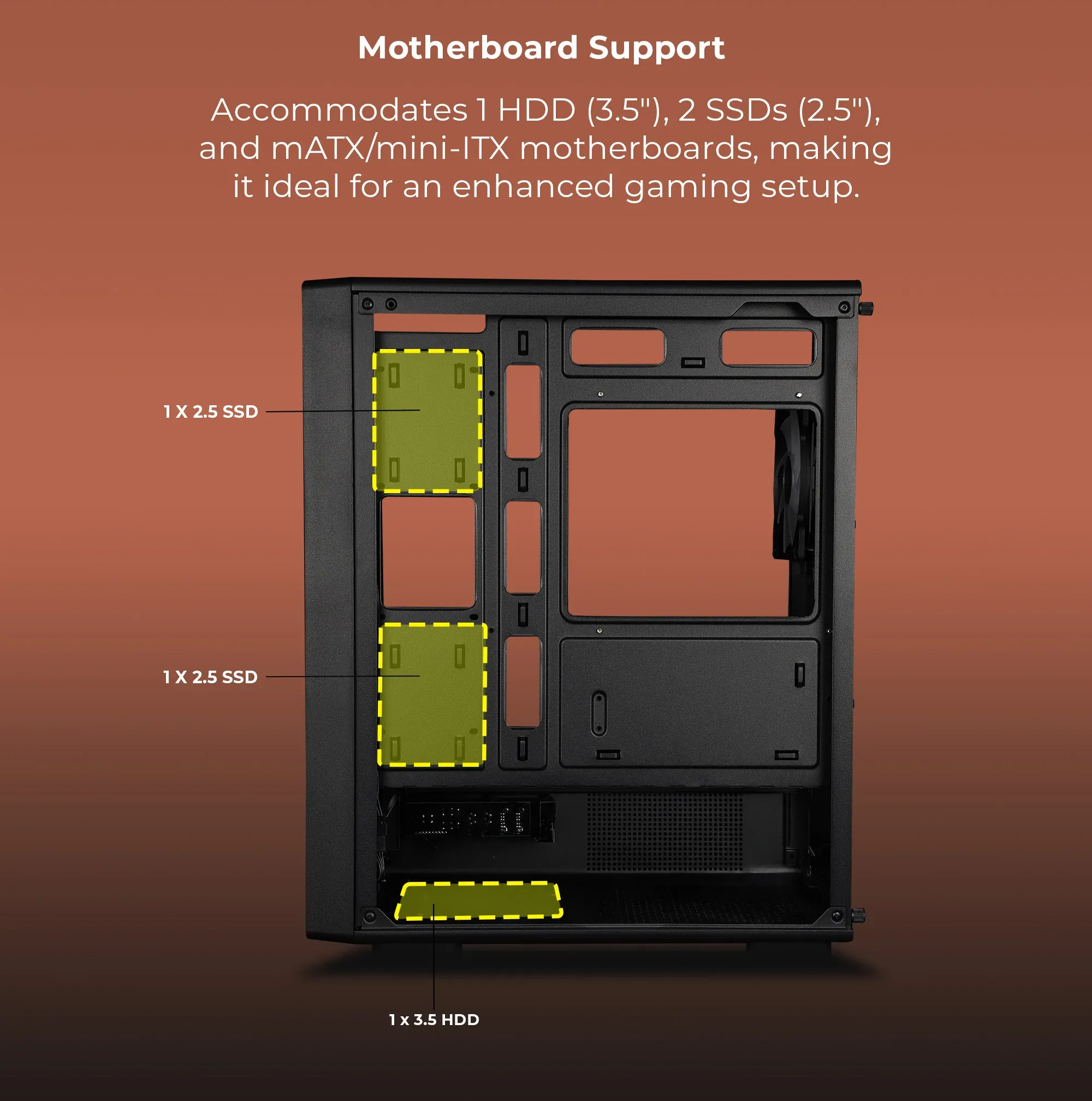 ZEBRONICS Zeb Nexo Mini Tower Cabinet overview 9