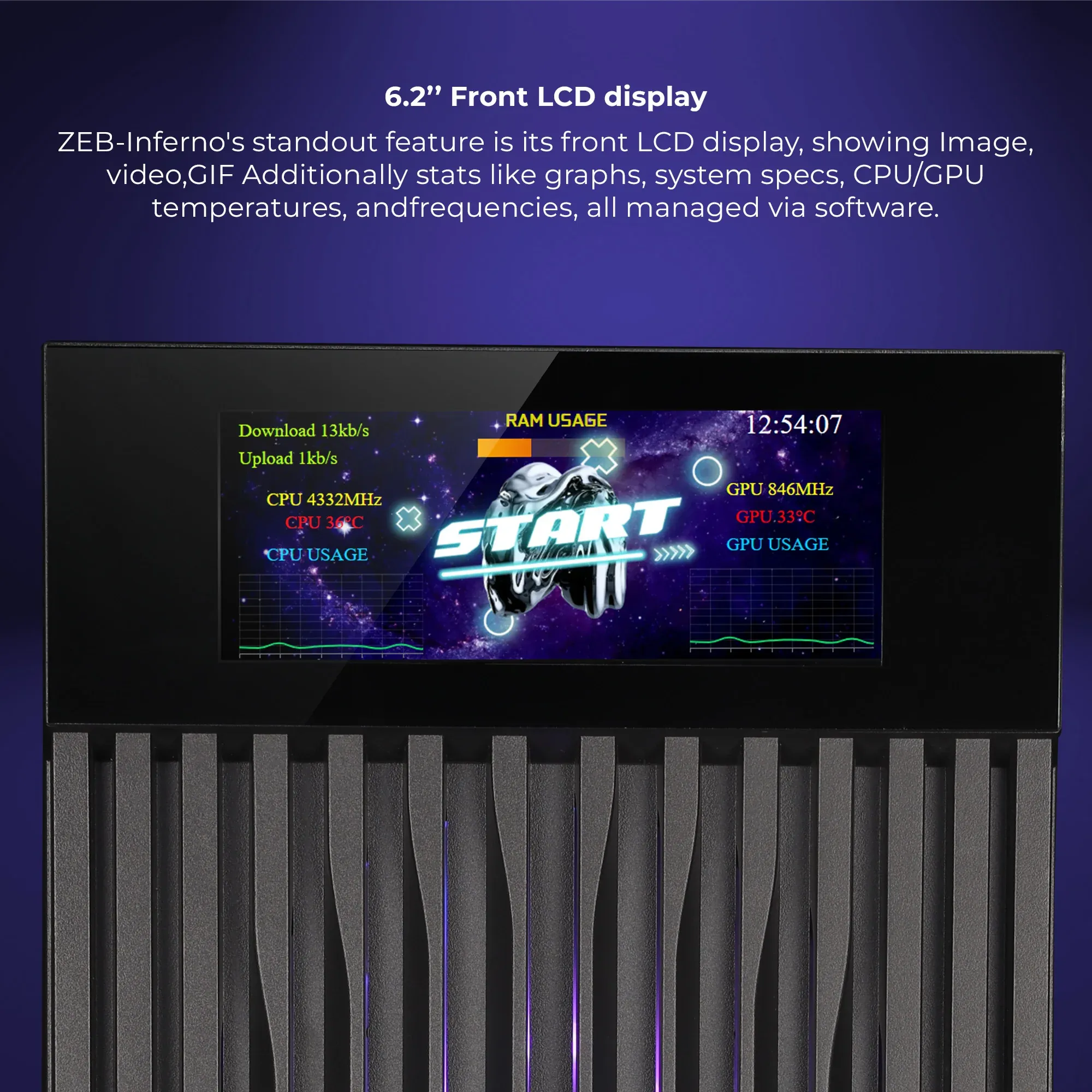 Zebronics Inferno Mini Tower Cabinet overview 1