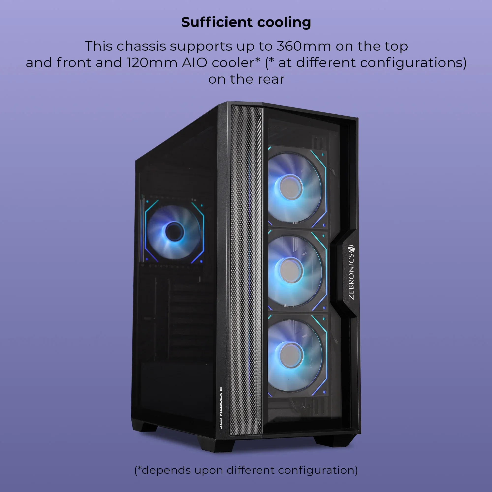 Zebronics Nebula W Mid Tower Cabinet overview 3