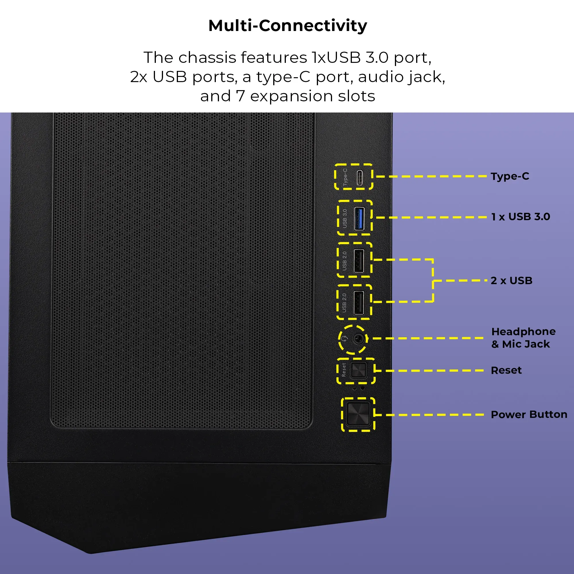 Zebronics Nebula W Mid Tower Cabinet overview 5