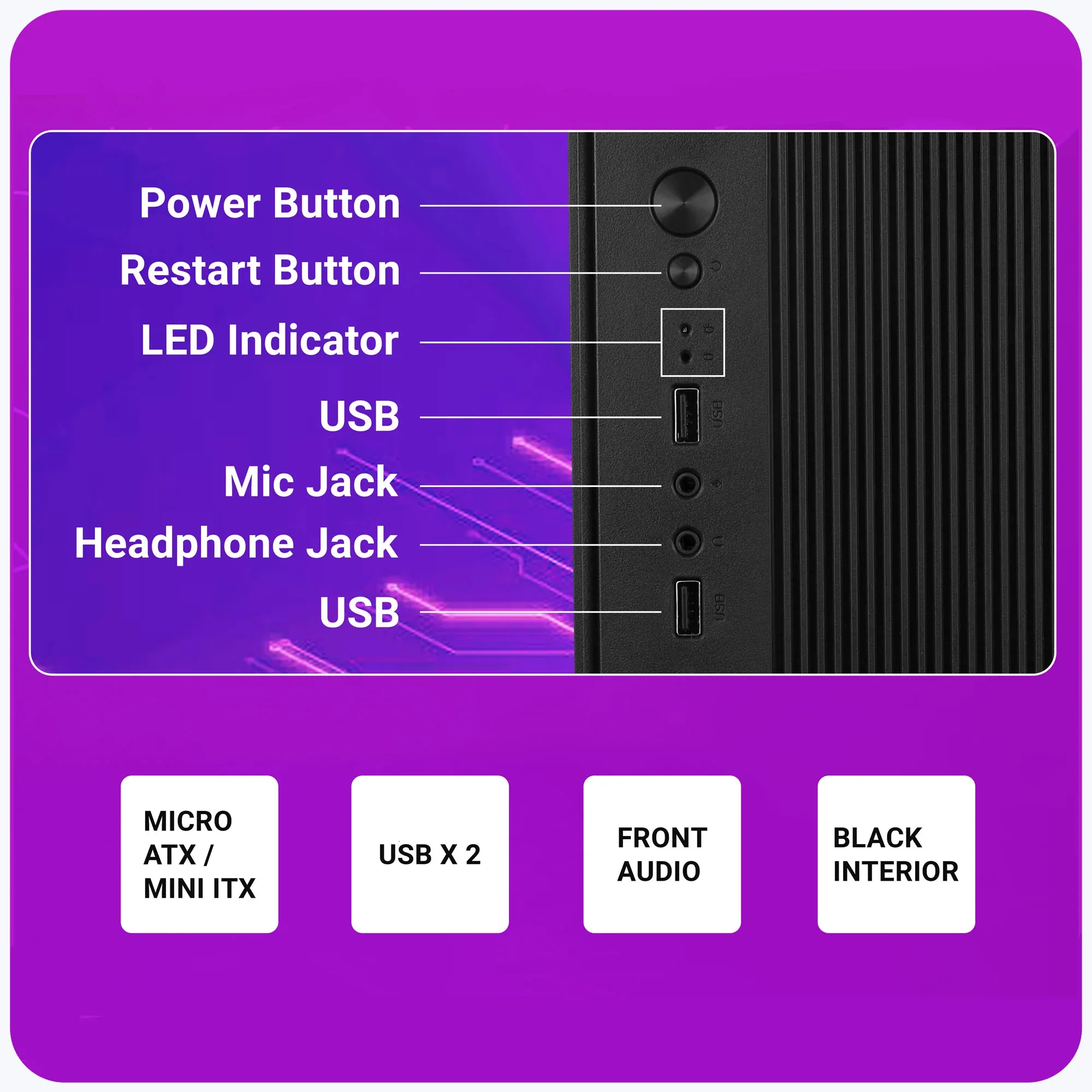 Zebronics Suave mATX Cabinet overview 6
