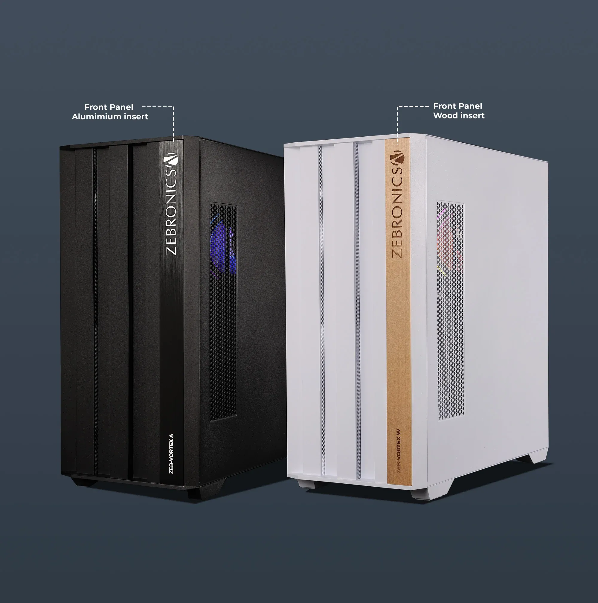 Zebronics Vortex Mini Tower Cabinet (White) overview 1