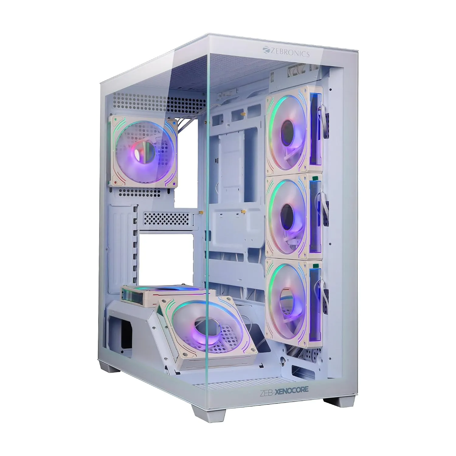 Zebronics Xenocore Premium Gaming Case White overview 1