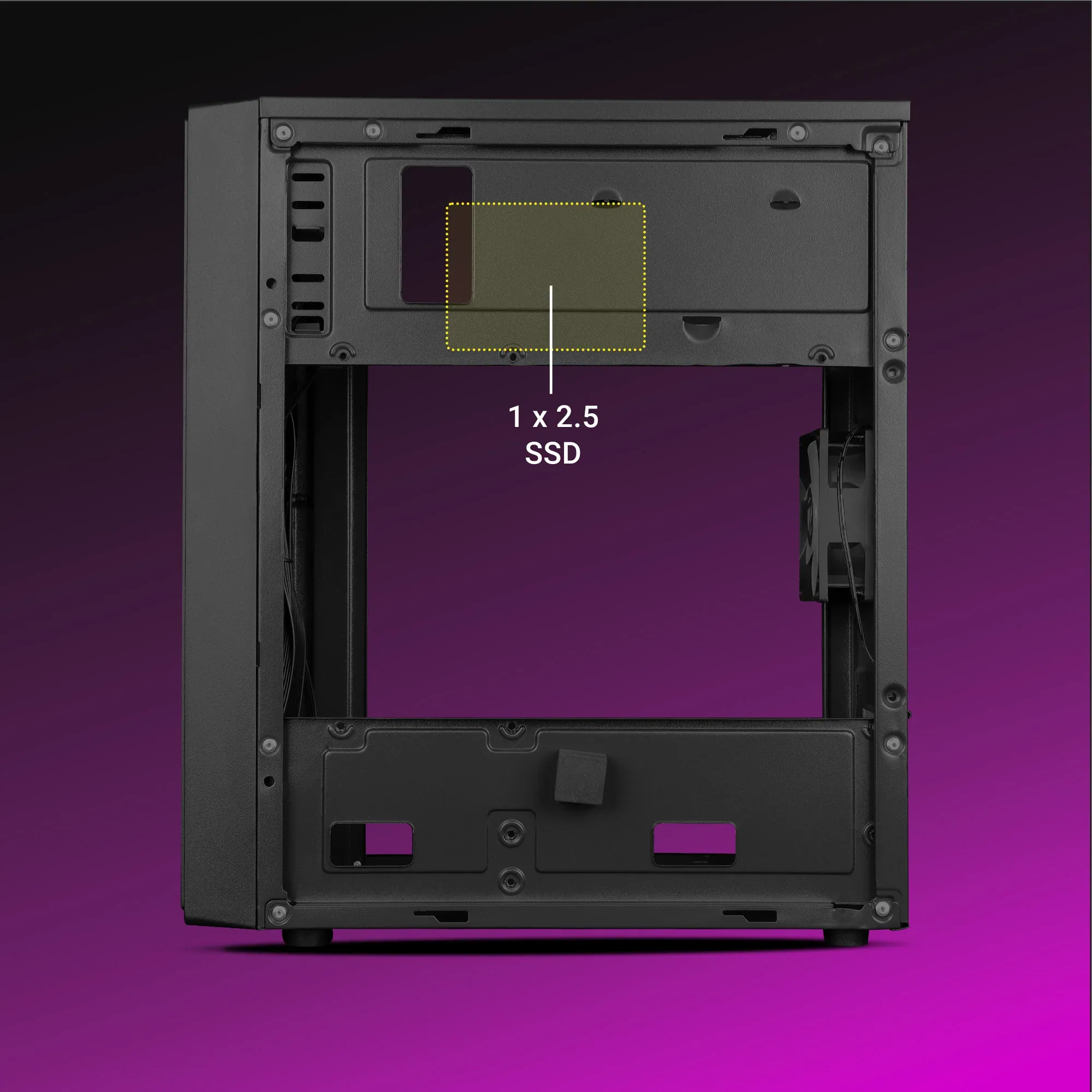 Zebronics ZEB-GLAC Gaming Cabinet (Black) overview 3