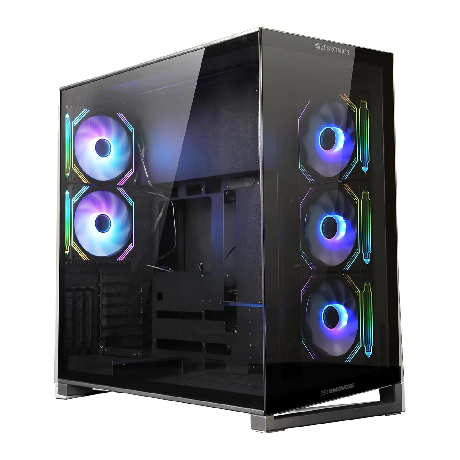 Zebronics Zeb Shadow Core Premium Gaming Case Black overview 1