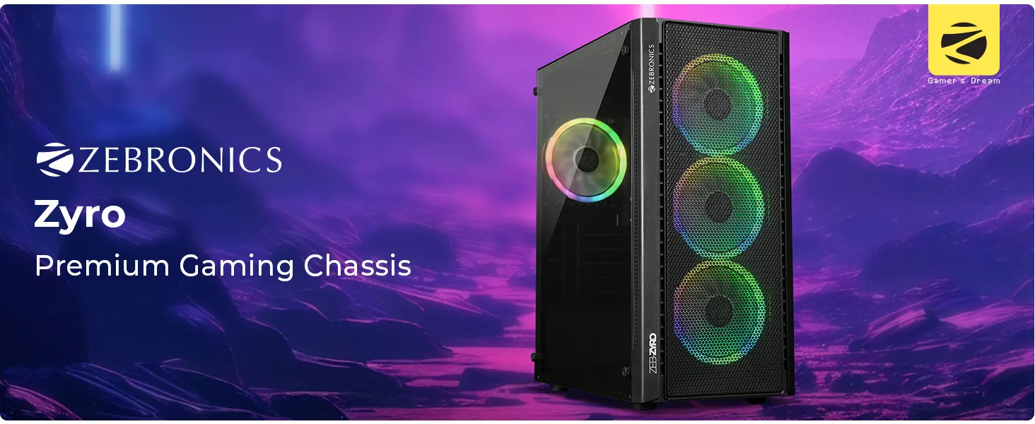 Zebronics Zeb Zyro Premium Gaming Cabinet overview 1