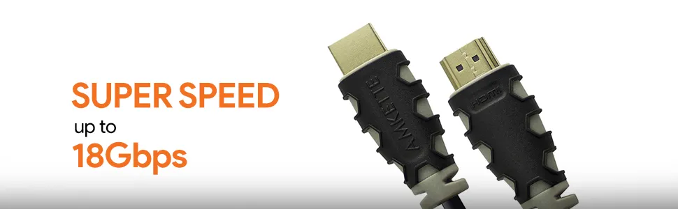 Amkette High-Speed 4K x 2K HDMI Cable 10 Meter (Black) overview 1