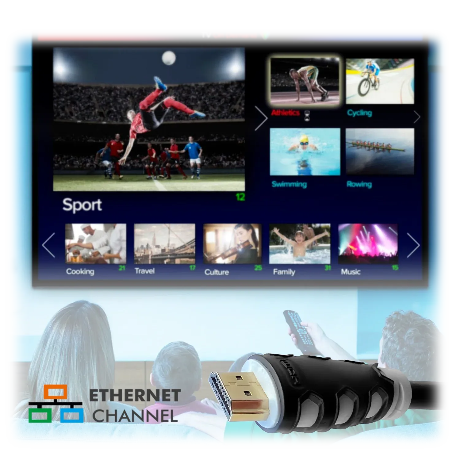 Amkette High-Speed 4K x 2K HDMI Cable 5 Meter (Black) overview 5