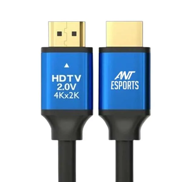 Ant Esports AEH102 4K HDMI Cable with Blue Metal Cap (2 Meters)