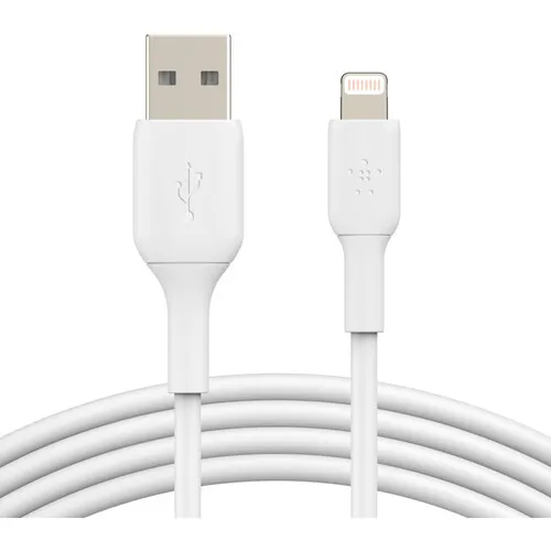Belkin Boost Charge Lightning to USB-A Cable (6.6', White) overview 1