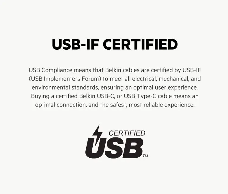 Belkin Boost Charge USB-C to USB-A Cable (2m / 6.6ft, Black) CAB002BT2MBK overview 5