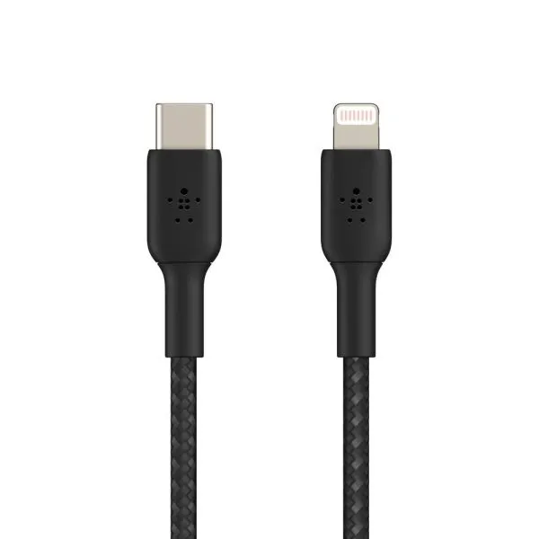 Belkin BoostCharge Lightning to Type C Cable (2 meters) – Black