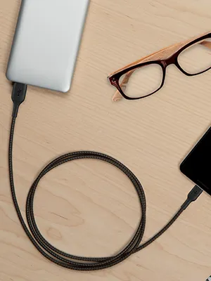 Belkin Type C To Usb-A 2.0 Tough Unbreakable Braided Nylon Cable 3.3 Feet (1 Meter) Black overview 1