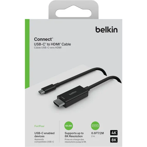Belkin USB-C to HDMI Cable - Black (AVC012BT2MBK) overview 1