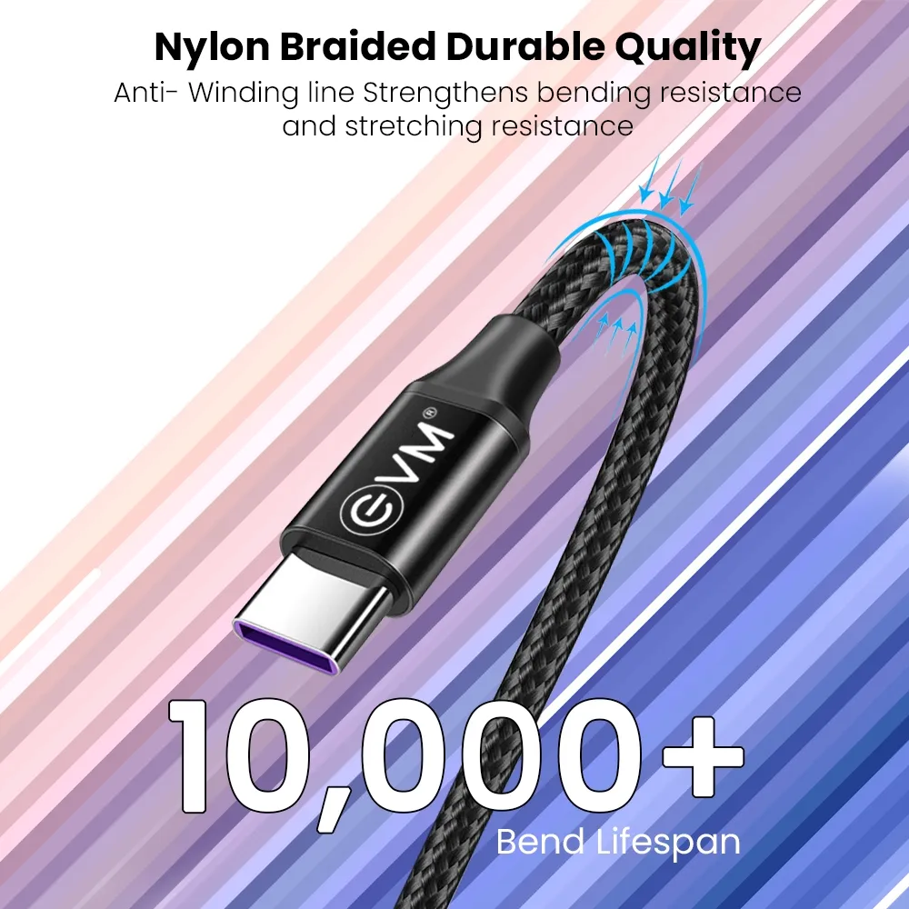 Evm Type-c Super Fast Charging Cable overview 2