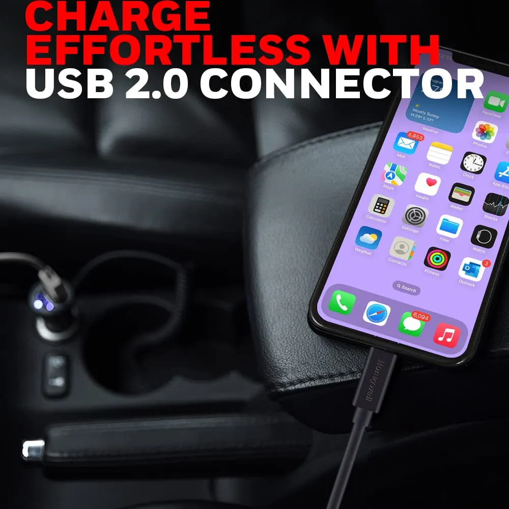 Honeywell Apple Lightning Charge And Sync Non Braided Cable 1.2 Meter (Black) overview 5