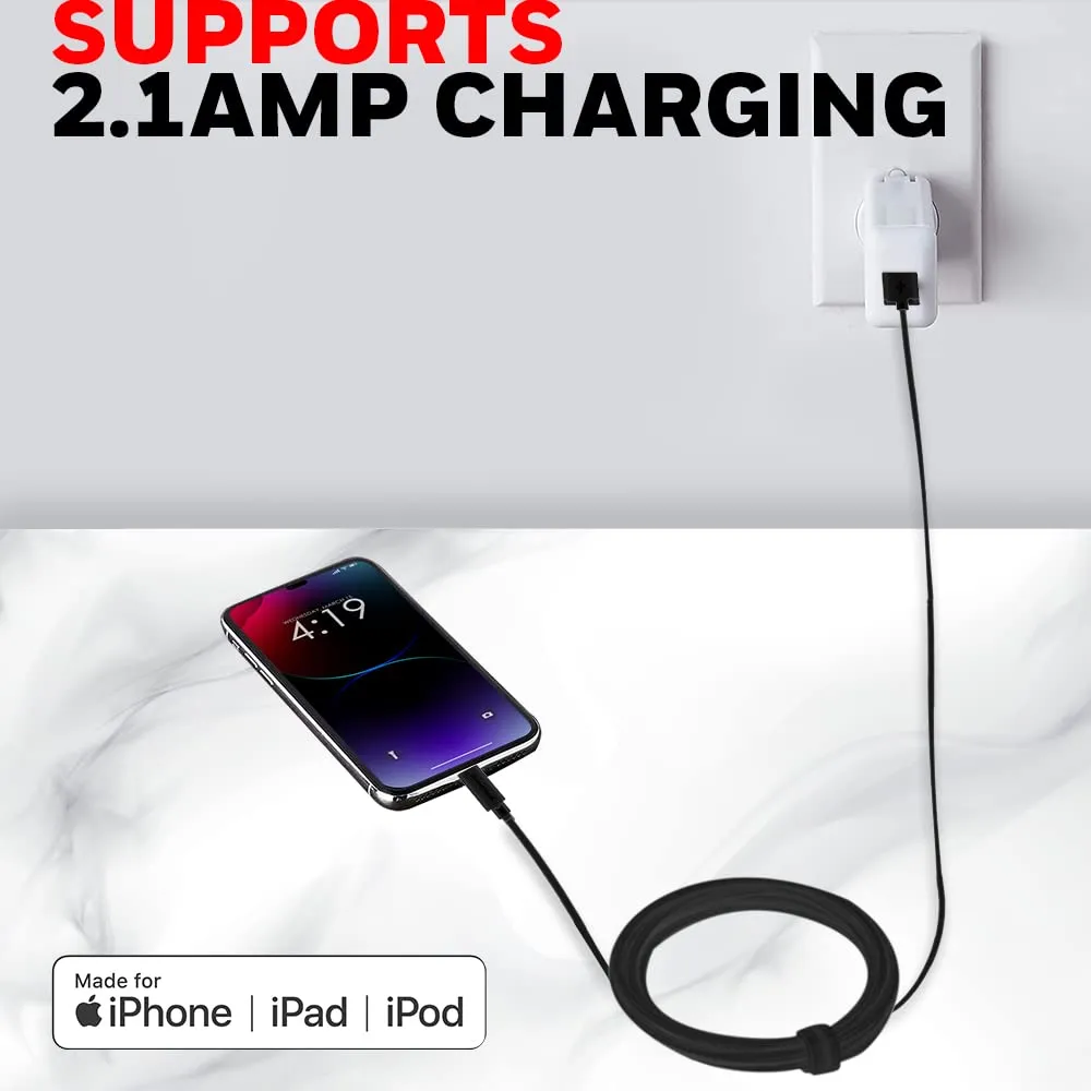 Honeywell Apple Lightning Charge And Sync Non Braided Cable 1.2 Meter (Black) overview 6