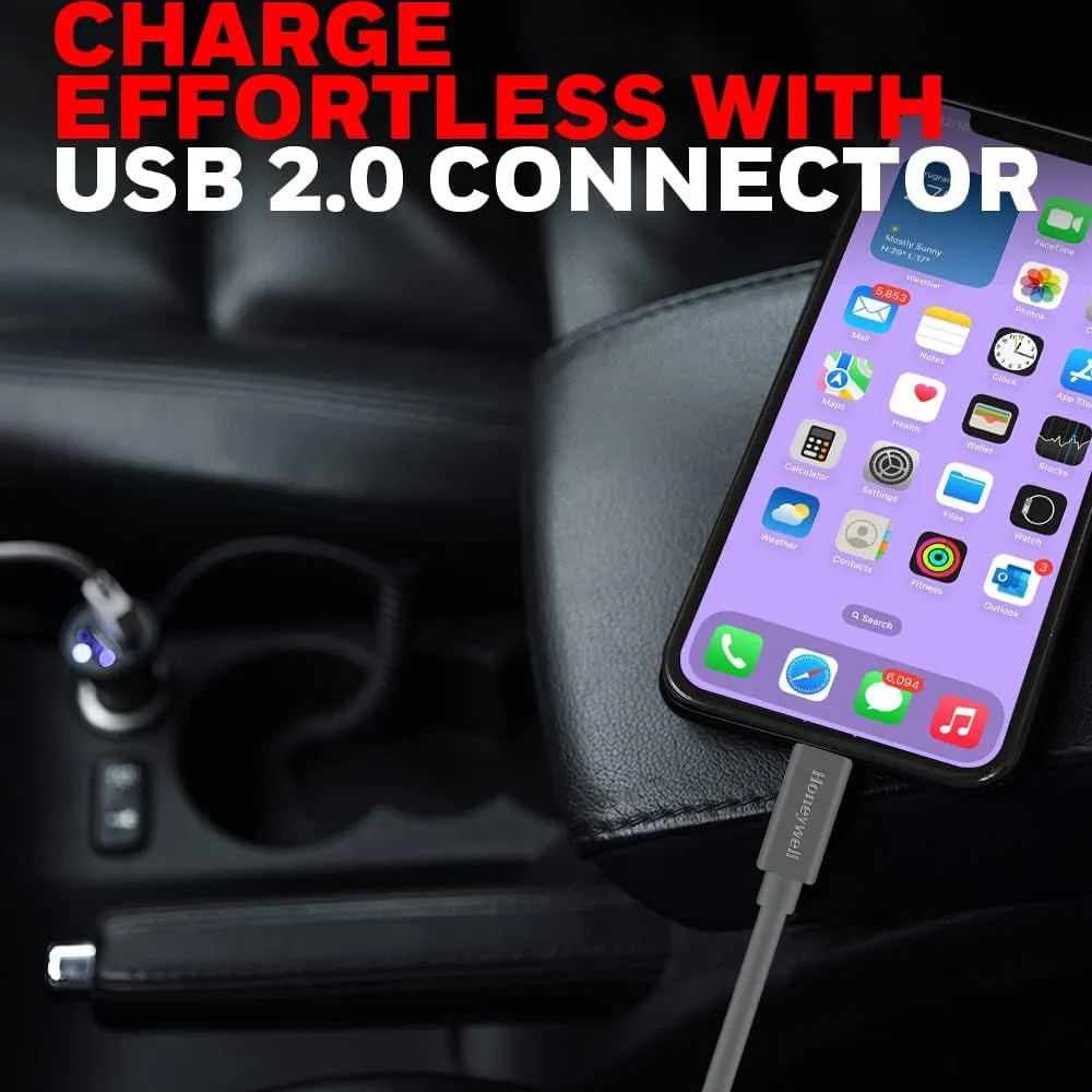 Honeywell Apple Lightning Charge And Sync Non Braided Cable 1.2 Meter (Grey) overview 5