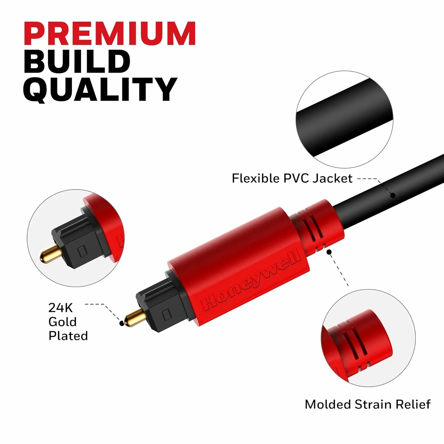 Honeywell Digital Optical Cable 2 Meter (Toslink) overview 4