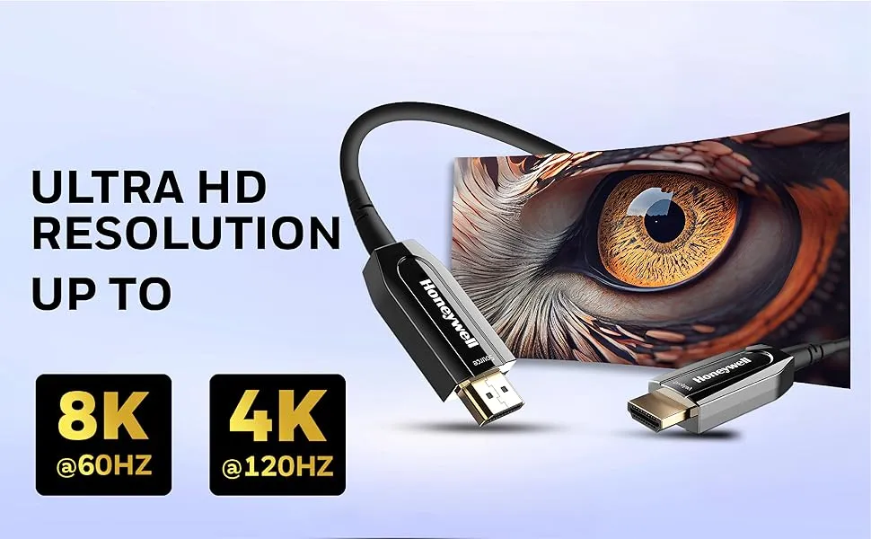Honeywell HDMI AOC 2.1 Complaint 15 Meters Cable overview 2