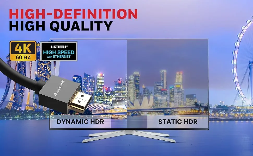 Honeywell HDMI Cable v2.0 20 Mtr with Ethernet overview 2
