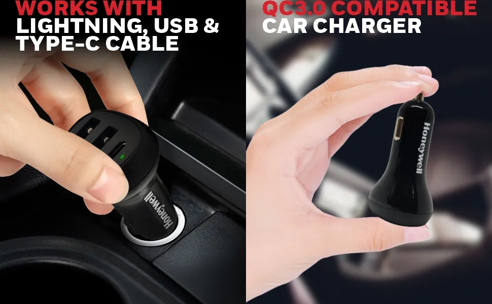 Honeywell Micro CLA 36W PD Smart Car Charger With Type C Cable overview 3