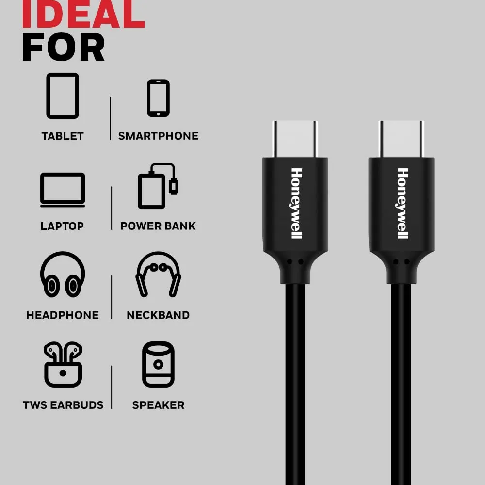 Honeywell Type C To Type C 3.1 USB 1.8 Meter Cable overview 1
