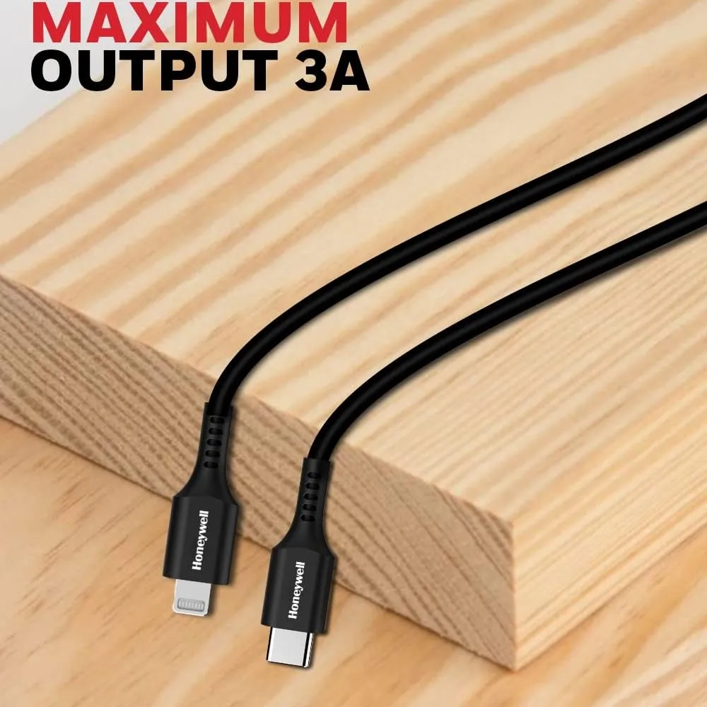 Honeywell Type C to Lightning 1.8 Meter Silicone cable (Black) overview 3