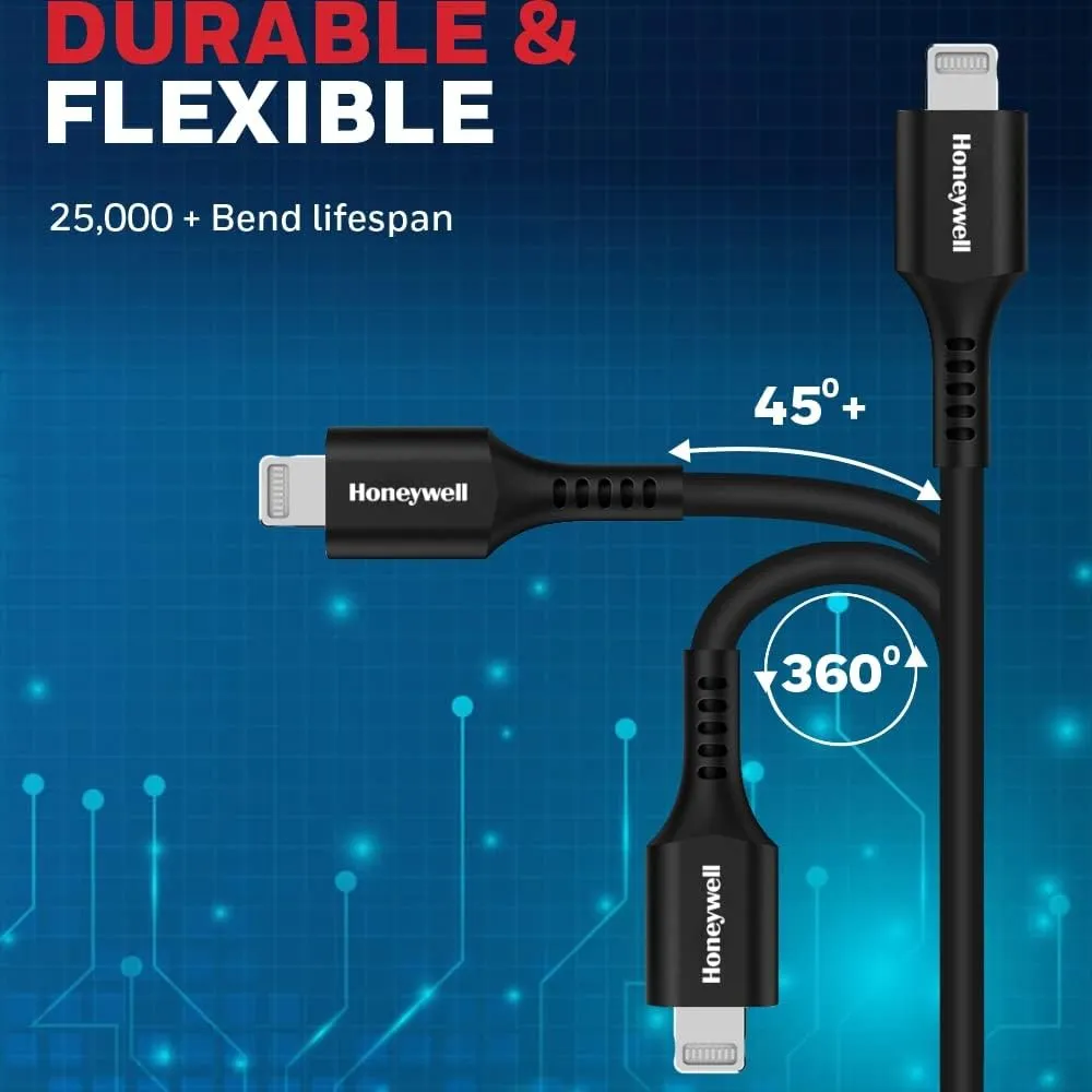 Honeywell Type C to Lightning 1.8 Meter Silicone cable (Black) overview 5