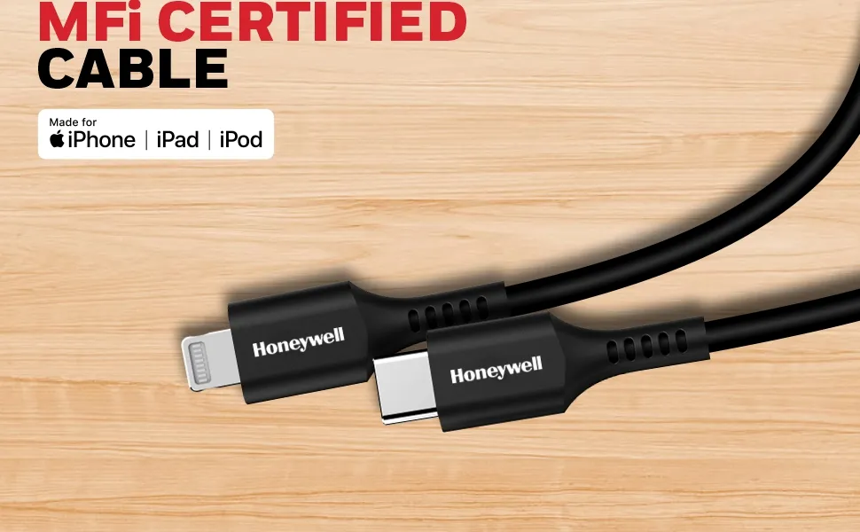 Honeywell Type C to Lightning 1.8 Meter Silicone cable (Black) overview 8