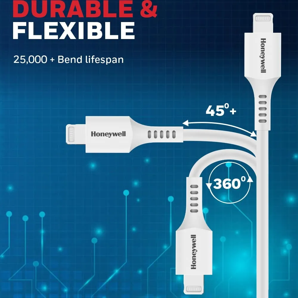 Honeywell Type C to Lightning 1.8 Meter Silicone cable (White) overview 4