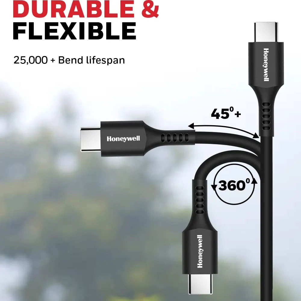 Honeywell USB Type C To Type C 1.8 Meter Cable (Black) overview 1