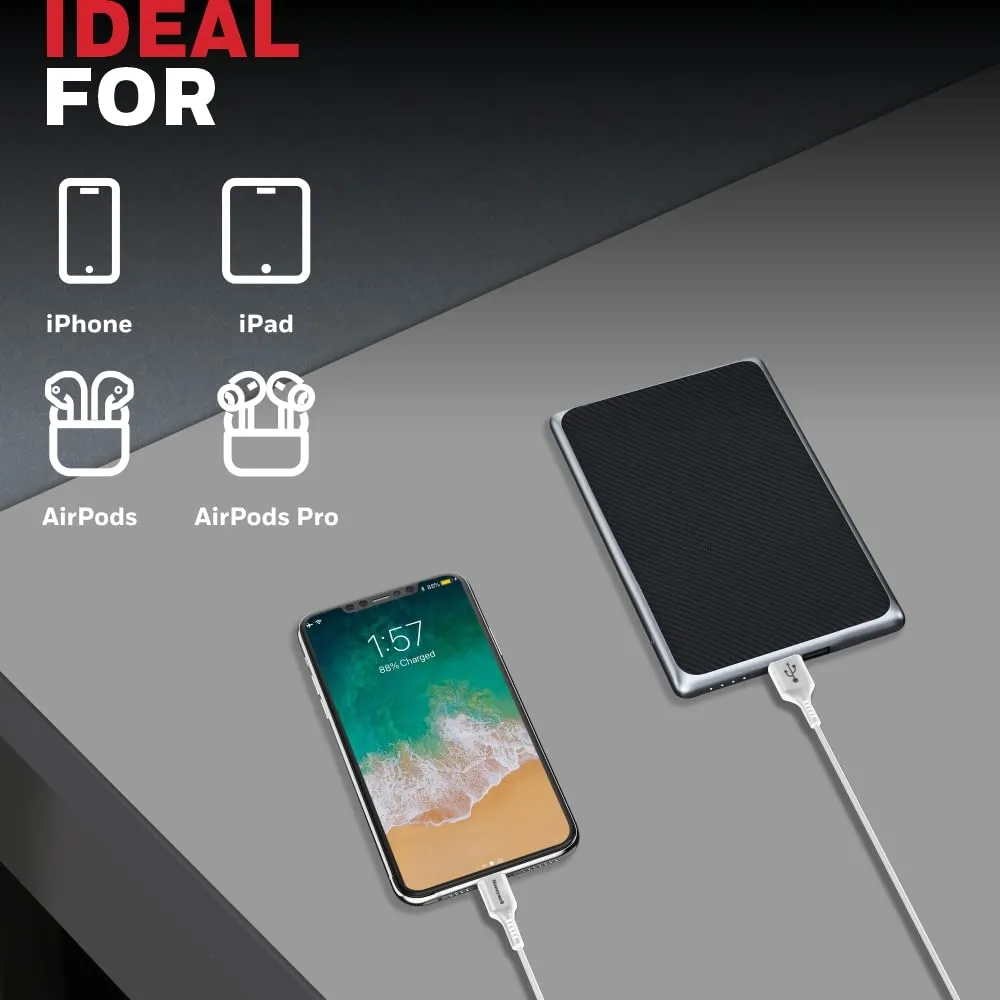 Honeywell Usb to Lightning Cable 1.8 Meter (Silicone Cable) – White overview 9