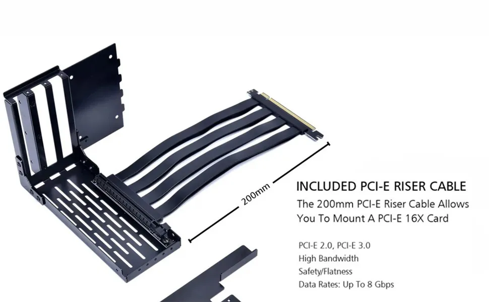 Lian Li Lancool II-1X Vertical Graphics Card Holder With Riser Cable For Lancool II overview 3