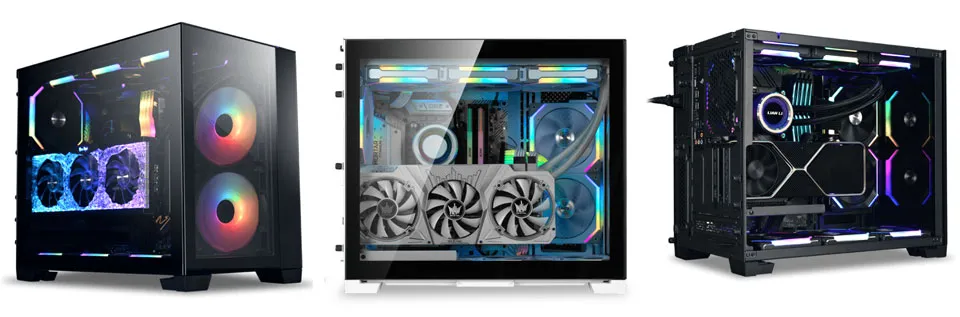 Lian Li O11D-Mini (PCI-E 4.0 X16) Vertical GPU Bracket Kit With 200mm Riser Cable For O11Dynamic Mini (White) overview 1