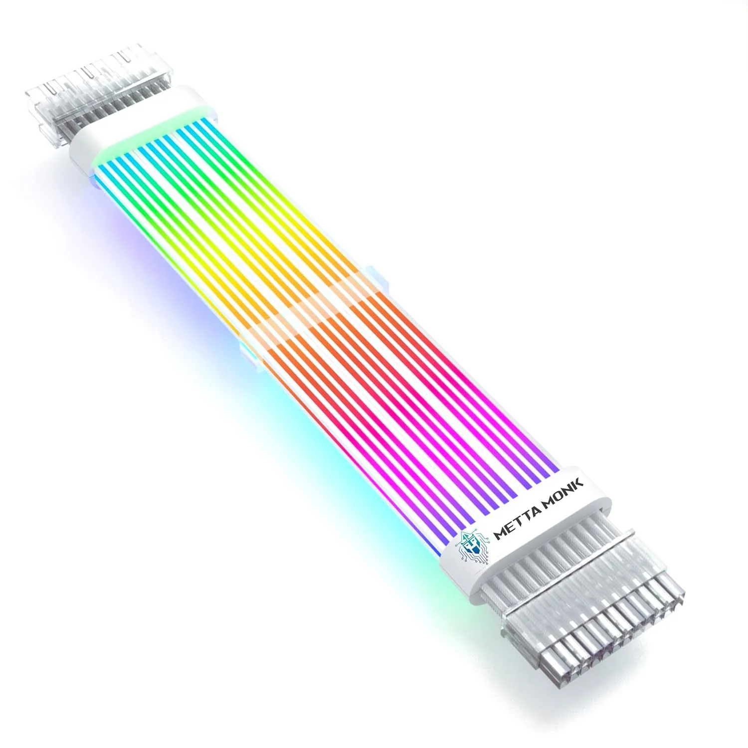 Metta Monk Streamer Cable 24 Pin ATX RGB Sleeved Cable overview 1