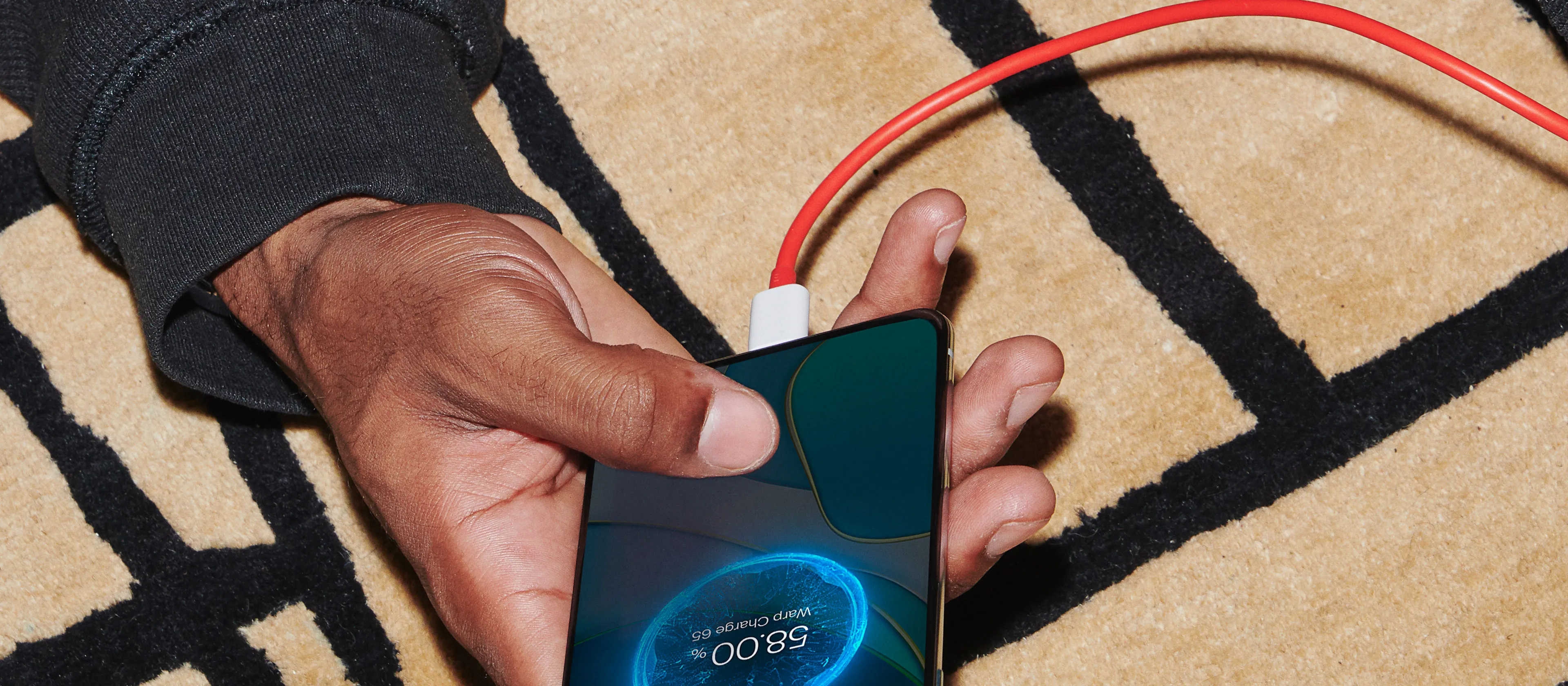 OnePlus SUPERVOOC Type-C to C cable 1.5 m Fast Charging Cable (Compatible with Charging Adapter, Red) overview 2